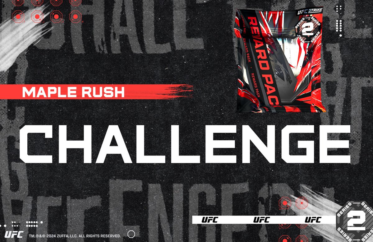 Just in time for our new pack drop we have the Maple Rush Challenge 🔥 An all-new Leaderboard and Reward Pack with one of the biggest prizes yet- the NEW @GeorgesStPierre Ultimate-tier moment minted only to 10 🤯 Challenge ends 2/6! Get the deets now➡️ blog.ufcstrike.com/posts/ufc-mapl…