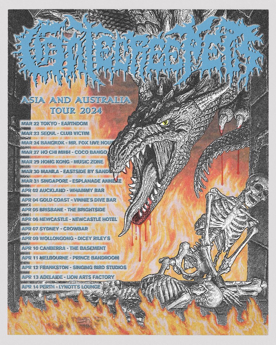 Our first international tour of the year. More info at GATECREEPER.COM