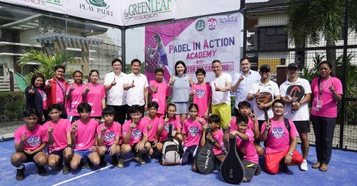 1Bataan's tweet image. Senator Pia S. Cayetano took the lead in the ribbon-cutting ceremony and official opening of the newest Padel Court at Green Leaf Residences in Balanga City, Wednesday morning. 
#SenPiaCayetano #PadelCourt #1bataan