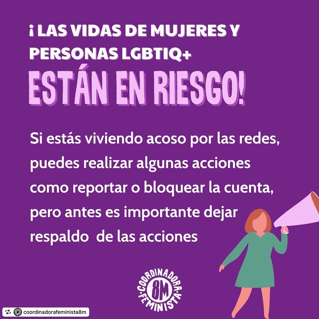 's tweet image. ⚠️🟣 ALERTA MORADA
¡LAS VIDAS DE MUJERES Y PERSONAS LGTBIQ+ ESTÁN EN RIESGO!

En Chile la justicia patriarcal deja impune a culpables de violaciones y femicidas.

No se persigue a los asesinos de mujeres, niñas o disidencias y se castiga a las mujeres por defenderse.

Acá algunas