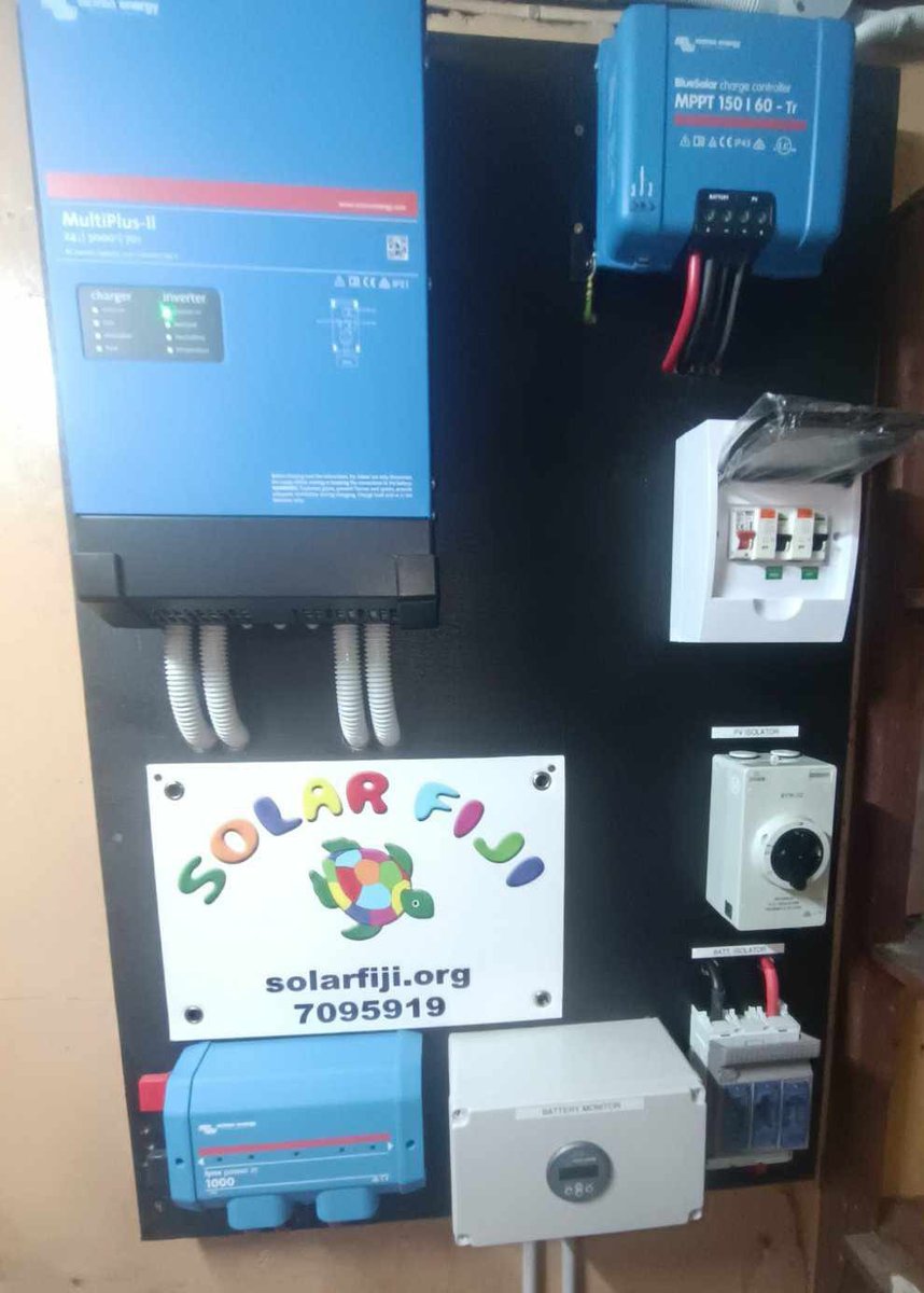 SolarFiji's tweet image. 1.66kWp Hybrid Solar Installation in Vatulele
solarfiji.org/hybrid-solar-s…
#solarfiji #victronenergy #PhonoSolar #vatulele #fijiislands
#renewableenergy #HybridSolar #residentialprojects #solarpower