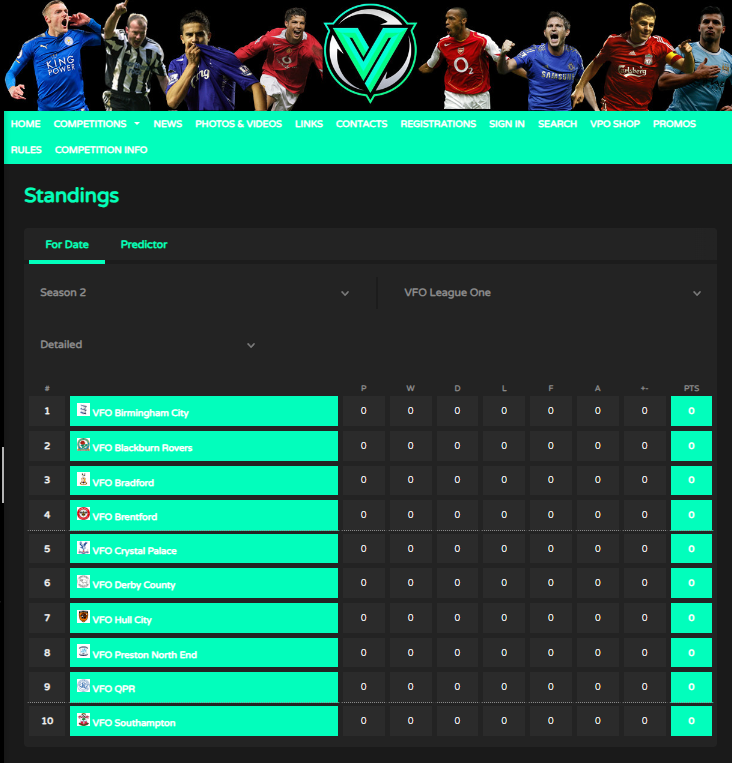 vpogaming's tweet photo. Premier League, Championship and League One for VFO is now live and starts Sunday 4th February, League Two will also be ready once the teams has been filled. Who will win their respected divisions, who will go up and down? Join discord to manage or play in the bio! https://t.co/COnPDCVNGK