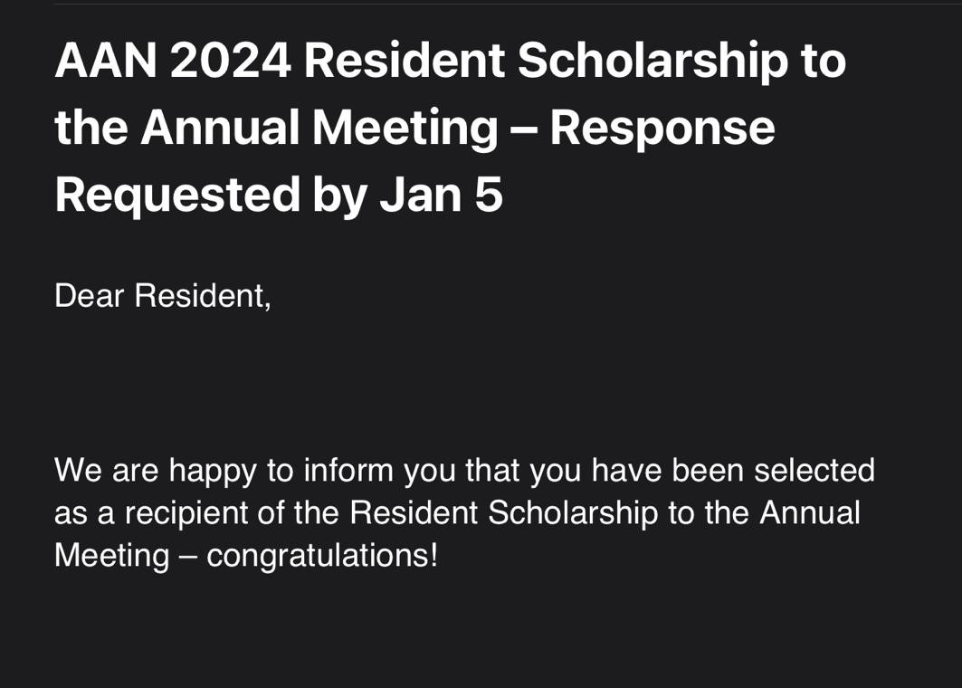 siuhlhhneuro's tweet photo. Congratulations to Ashkan pgy4 on getting the AAN 2024 Resident Scholarship! 👏🎉
@AANmember #AAN #neurotwitter #Neurology https://t.co/VWOQk9cXOo