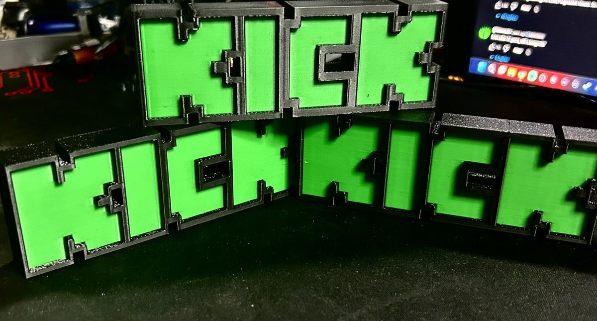 3DFusions's tweet photo. ⭐️KickLiveStreams x 3DFusions Giveaway⭐️

🫡 Win A 3D Printed Kick Desk Sign  🙋🏻‍♂️

✅ Must Follow @3DFusions 
✅ Must Follow @GogetaTV_ 
✅ Comment &amp; Use Hashtag #3DFusions 
🏷️ Tag 2 Streamer Friends  

⏳ Announcing Winner Fri 26th

👉🏻🔔💚🔄💬 https://t.co/wYjA89MM1B