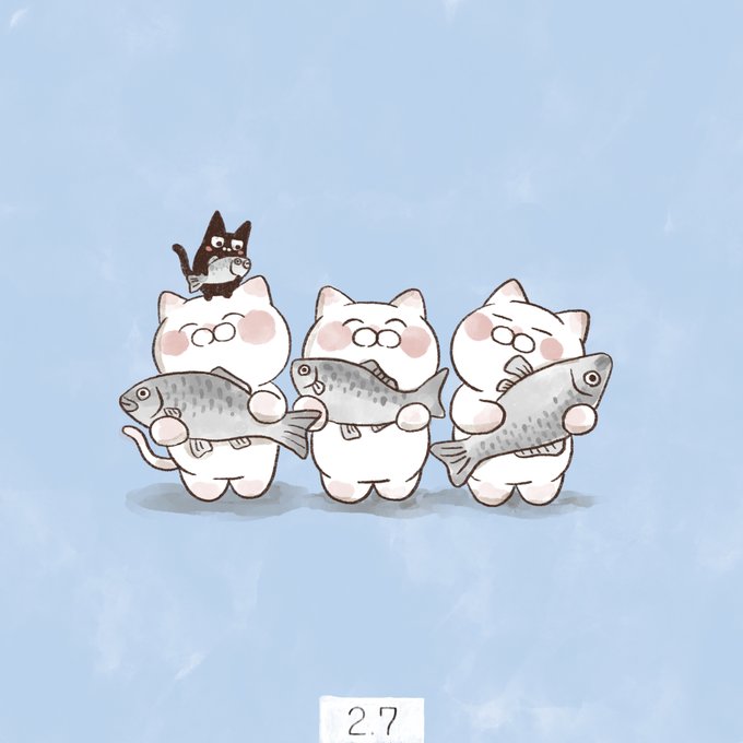 「シンプルな背景 白い猫」のTwitter画像/イラスト(新着)｜3ページ目