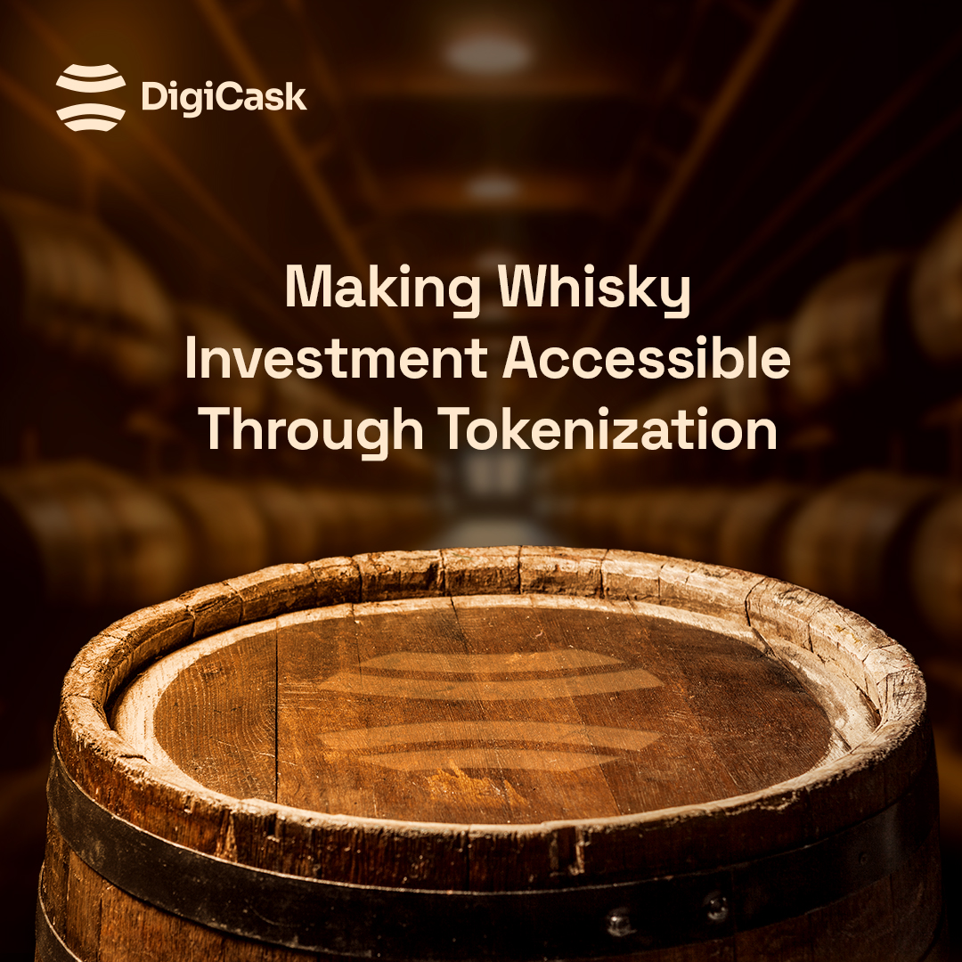 Welcome to DigiCask, where premium whisky meets the blockchain. 🥃 Unlock the future of investing—one tokenized fraction at a time. 
Cheers to new possibilities! 🚀 

#digicask #WhiskyInvesting #BlockchainSpirit #alternativeinvestments #solana #investment
