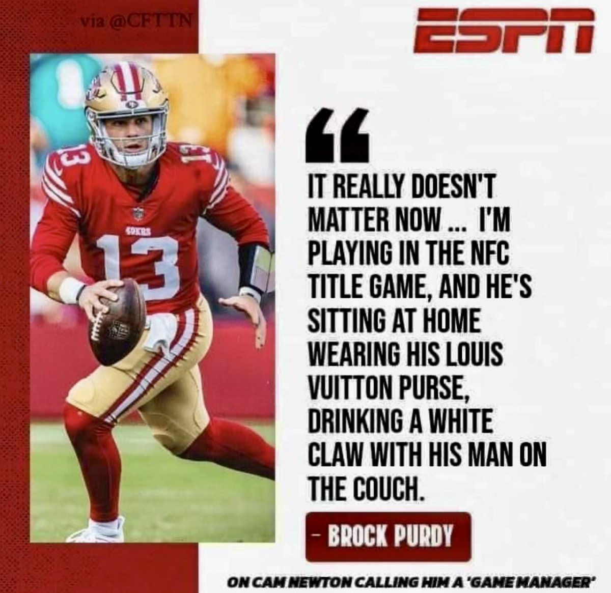 PrettyInInk_79's tweet photo. 😆 That’s my muthafuckin quarterback! #FTTB https://t.co/1VPv3NDKuT