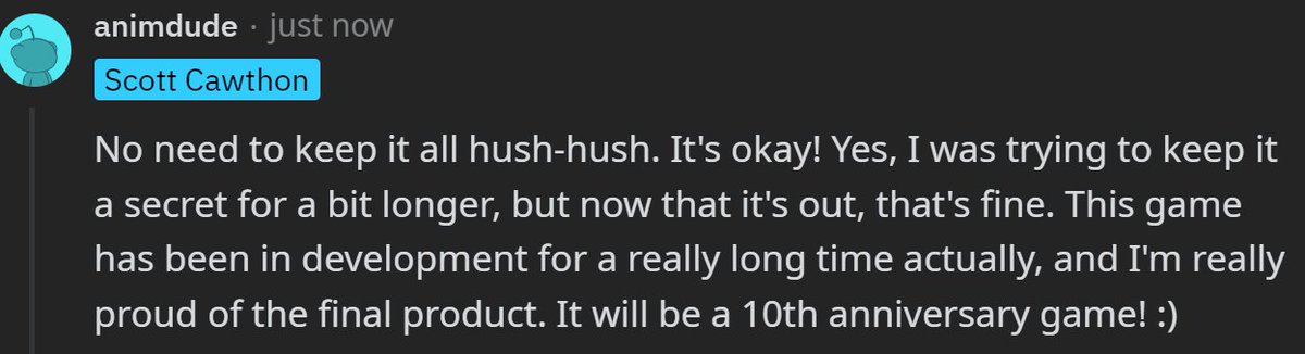 JonnyBlox's tweet photo. Scott Cawthon responds to the leaked ‘Five Nights at Freddy's: Into The Pit’ game!

"This game has been in development for a really long time actually, and I'm really proud of the final product. It will be a 10th-anniversary game!"

(Via: https://t.co/aEB1RyFJqB)
#fnaf #fivenightsatfreddys #fazbearfrights #intothepit