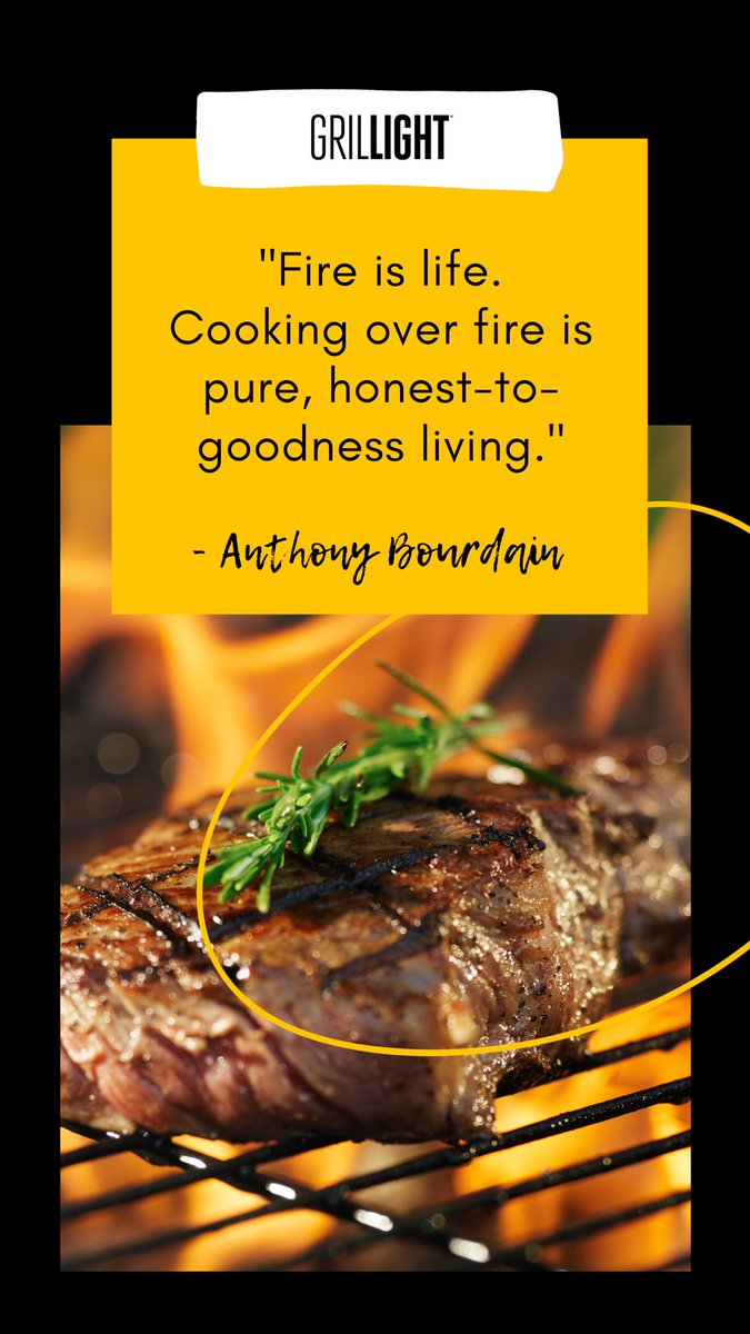 Channel your inner caveman with Bourdain's primal grilling wisdom. Get grillin'! 🍖🔥

#grilling #bourdainwisdom #grillight