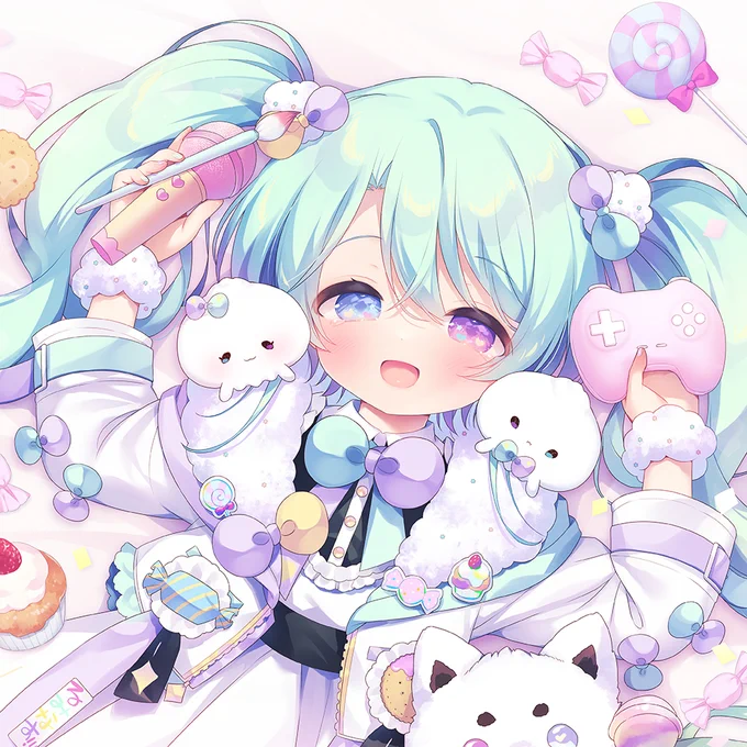 るみなすちゃんのバースデーグッズイラスト描かせていただきましたよろしくおねがいします～