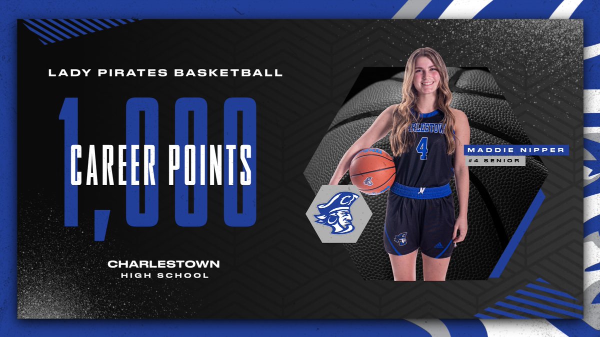 During  tonight's contest in the 2nd quarter Maddie Nipper became the 11th player in Lady Pirate basketball history to join the 1,000 club. Way to go #4!!!