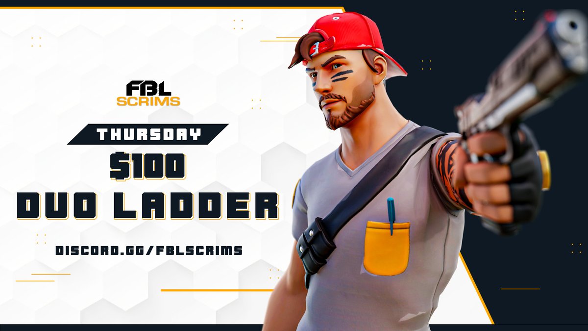 $100 DUO LADDER
When - Thursday, 1/25 at 7:00pm CST

To play, you must:
❤️ LIKE
♻️ RETWEET
🧑‍🤝‍🧑@ YOUR DUO

Post your proof in our Discord server!
