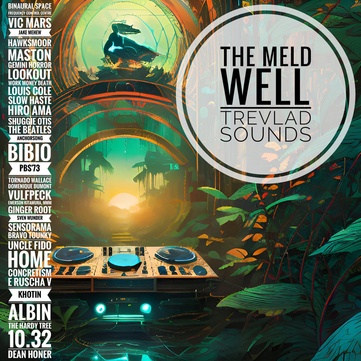 Click, zoom in and scroll for lineup for The Meld Well mix coming Friday 20:00 on Eternal Fusion Radio.