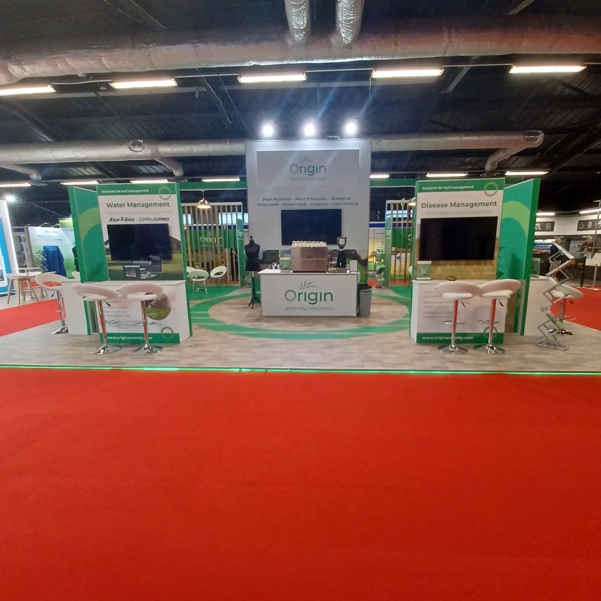 Calm before, or should say during the storm on day 2 <a href="/OriginAmenity/">Origin Amenity Solutions</a> #BTME