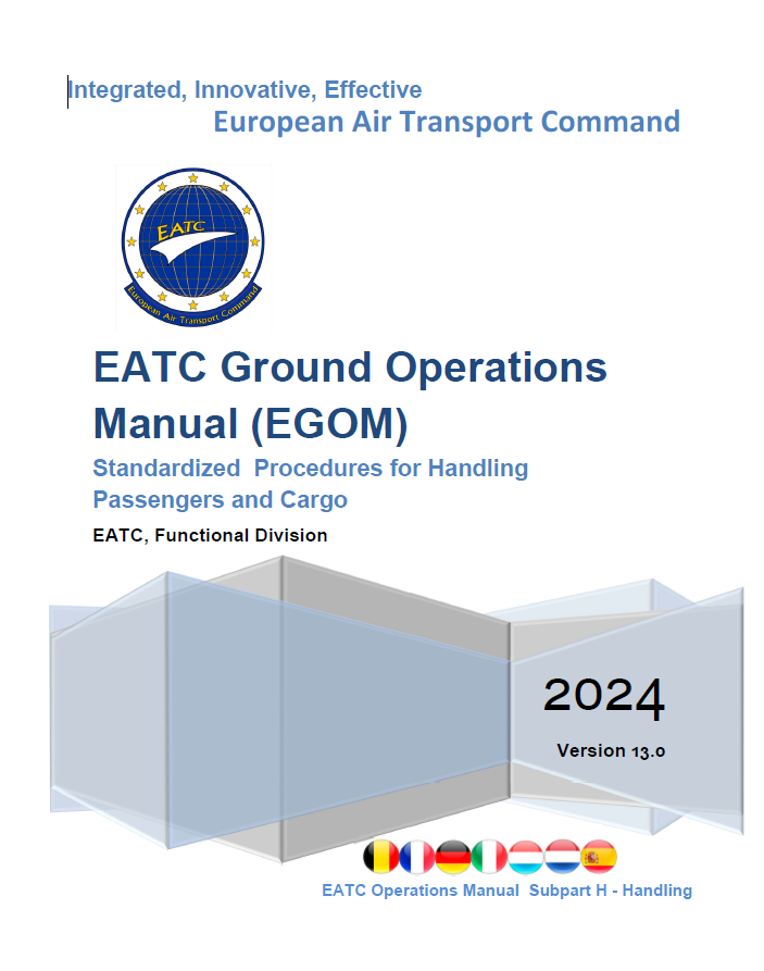 EATC_'s tweet photo. The 2024 edition of the #EATC Ground Operations Manual is released!

Click here for more information and to download the manual➡️https://t.co/knRGvaIlG6

#EGOM #AirMobility #TogetherWeGoBeyond https://t.co/x3l5xFEhRS