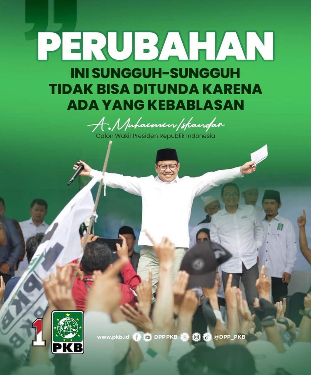 Bablasss semuanya ditabrak…! 
Indonesia butuh perubahan 🇮🇩☝🏻

——
#AMINAjaDulu
#AniesMuhaimin