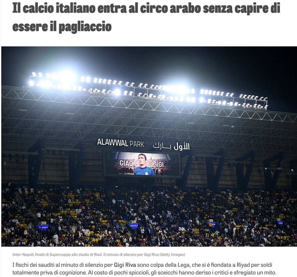 Calcio italiano senza dignità che viene sbeffeggiato 
I responsabili di questo sfregio e fallimento !!
🎪🤡🤡🤡
#Figcmafia #Gravinadimettiti
#Abodiout #Malagòut #Chinèout
#Rocchiout  #Aiaout  #Varout
#MarottaLeague  #MarottaSupercup 
#DisdettaDaznSky