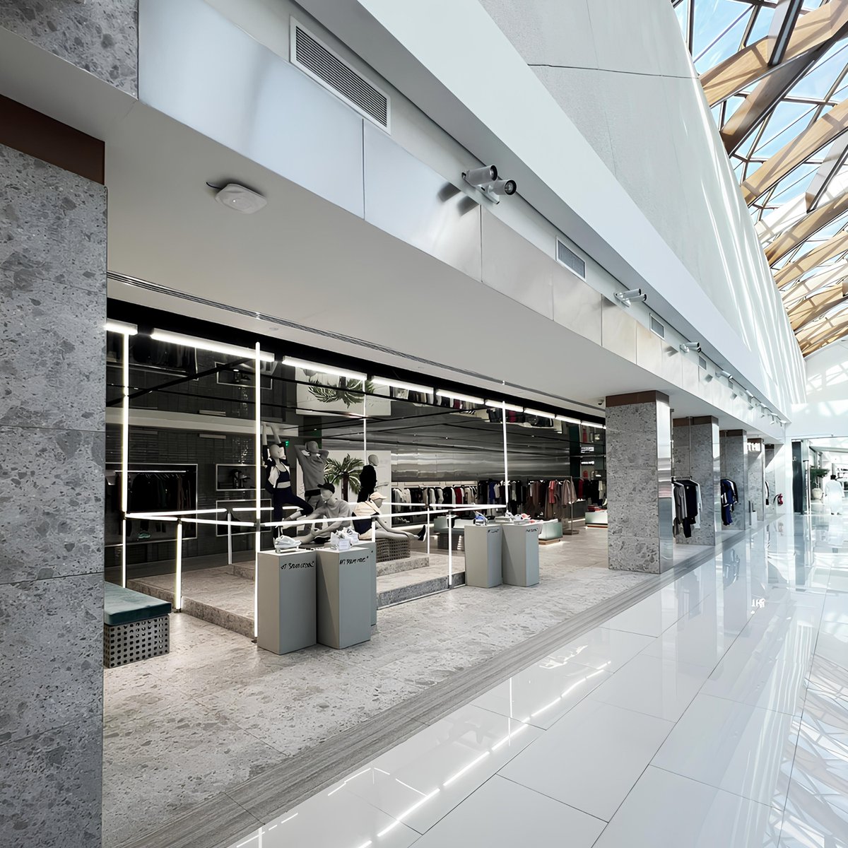 SibylDesignCo's tweet photo. Harvey Nichols Activewear Fashion Department.
Interior by SIBYL Design Studio.

Commissioned to #design an edgy, timeless #interior for the high-end retail activewear and gadgets department in Al Faisaliah Mall, Riyadh.

Visit Website For More Projects..
https://t.co/MROfznS439 https://t.co/u1HqDy1MfE