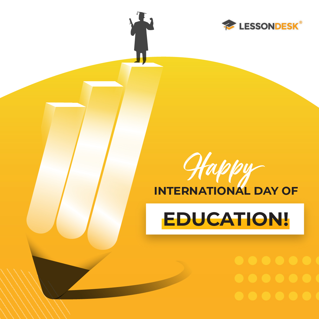 LessonDesk's tweet image. Happy #InternationalDayofEducation! The beauty of #education is that it never stops. Empower and educate your staff with online #training and help them excel in their roles. Let’s work together to make education accessible to all.
#stafftraining