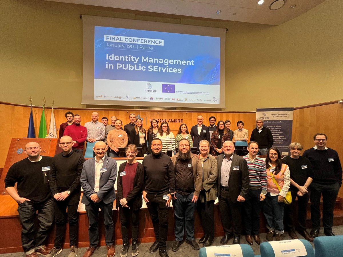 Impulse_EU's tweet image. ❤️It was a pleasure to meet you all at the #IMPULSEFinalConference.

@Gradiant @UniLUT @LePoleTES @AarhusKommune @ertzaintzaEJGV @gijon #Peshtera @reykjavik @unioncamere @CyberethicsLab @AliceBiometrics @FraunhoferISI @treelogic @InfoCert_it @DIN_Norm @infocamere 

#H2020 #eID