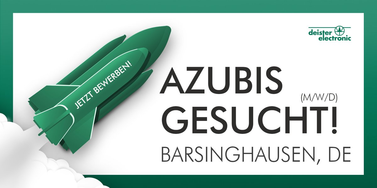 Azubis 2024 gesucht! (m/w/d)

Wann: 01.08.2024
Wo: 30890 #Barsinghausen

- Kaufmann für Groß- und Außenhandelsmanagement
- Kaufmann für Büromanagement
- Fachkraft für Lagerlogistik
- Elektroniker für Geräte &amp; Systeme

deister.com/karriere/jobs