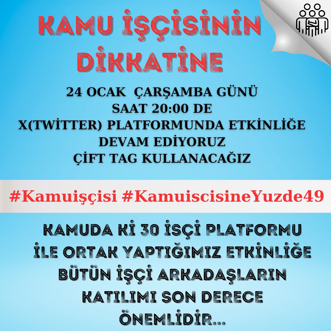 4_isci's tweet photo. 📍Etkinlik Duyurusu

Bırakmıyoruz arkadaşlar devam

Bu akşam Saat 20.00 de tekrar

Sen Yoksan, bir Eksiğiz.

Paylaş / Retweet / Destek https://t.co/wJfFC1UTdb