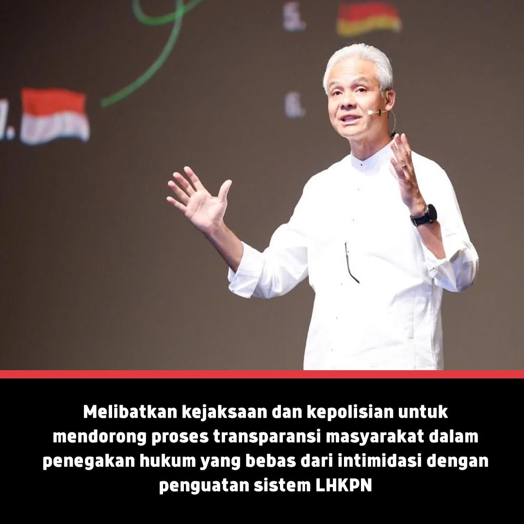 Kalau mau adanya transparansi masyarakat dalam penegakan hukum yang bebas dari intimidasi ya harus pilih Ganjar-Mahfud dong. Mereka terbaik buat Indonesia. 
#GanjarMahfudM3nang
#GanjarMahfud2024
#GPMMD3