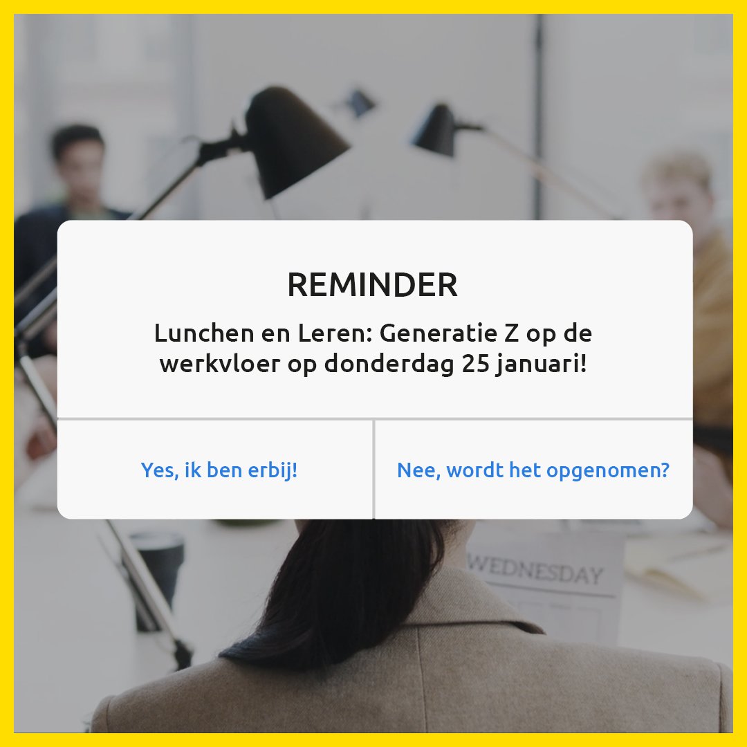 #reminder | 𝗠𝗼𝗿𝗴𝗲𝗻 𝘃𝗮𝗻 𝟭𝟮 𝘁𝗼𝘁 𝟭𝟯 𝘂𝘂𝗿 𝗟𝘂𝗻𝗰𝗵𝗲𝗻 𝗲𝗻 𝗹𝗲𝗿𝗲𝗻: 𝗚𝗲𝗻𝗲𝗿𝗮𝘁𝗶𝗲 𝗭 𝗼𝗽 𝗱𝗲 𝘄𝗲𝗿𝗸𝘃𝗹𝗼𝗲𝗿!

Inschrijven ➡️ youngworks.nl/blog/lunchen-e…
Later terugkijken ➡️ youngworks.nl/aanmelden-nieu…

#webinar #generatiez #werkvloer #arbeidsmarkt