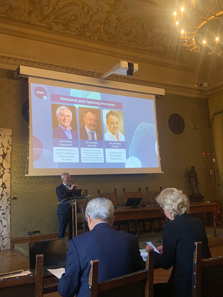 We are live at the launch of the 3rd implementation report of the #100DaysMission Opening Remarks by Prof Rino Rappuoli, Scientific Director of the Biotecnopolo di Siena Foundation & head of MAD Lab Toscana Life Sciences 🦠 Register for the Zoom link: bitly.ws/39WCB