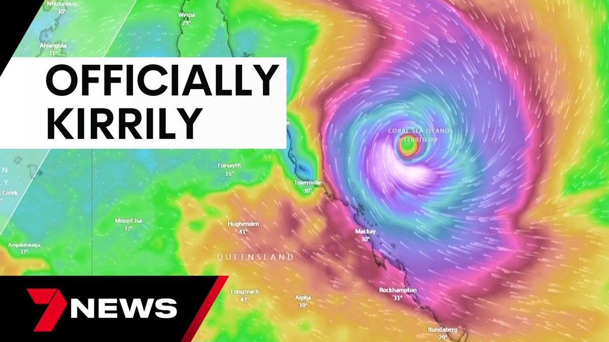 7NEWS Queensland (@7newsbrisbane) on Twitter photo Tropical Cyclone Kirrily has officially formed off the North Queensland coast. Authorities are warning communities to prepare now and not be complacent. youtu.be/U2A9ZRrB3cg <a href="/SallyGyte/">Sally Gyte</a> <a href="/annamcgraw_7/">Anna McGraw</a> #7NEWS Tropical Cyclone Kirrily has officially formed off the North Queensland coast. Authorities are warning communities to prepare now and not be complacent. youtu.be/U2A9ZRrB3cg <a href="/SallyGyte/">Sally Gyte</a> <a href="/annamcgraw_7/">Anna McGraw</a> #7NEWS