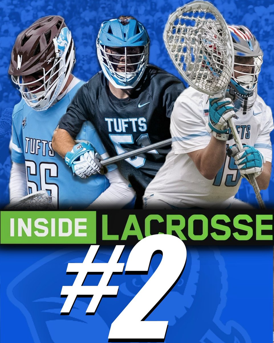TuftsLacrosse's tweet image. We start 2024 ranked No. ✌️by @Inside_Lacrosse 

#RollBos 🐘🇺🇸