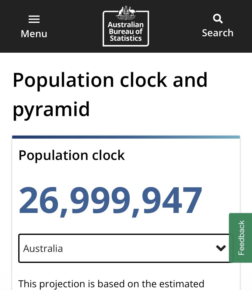 Australia's population will click over to 27m in the next few hours. We'll have analysis on the @abcnews channel after 4pm AEDT