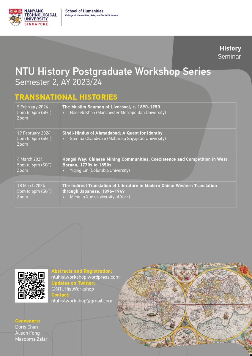 NTU Postgraduate History Workshop tweet media
