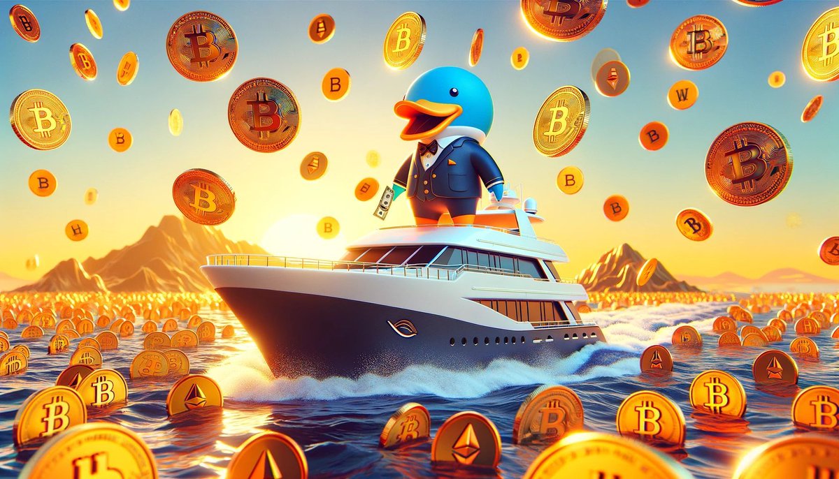 dao_duck's tweet photo. Good morning, DuckDAO! π
Set sail on the crypto seas with confidence and ambition.
Let's navigate the waves of digital wealth together.
#DuckDAOMorning #CryptoSailing https://t.co/spY5hbzRHl
