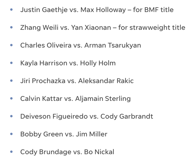 MMAJunkie's tweet image. How do you rate the current #UFC300 lineup? 📊