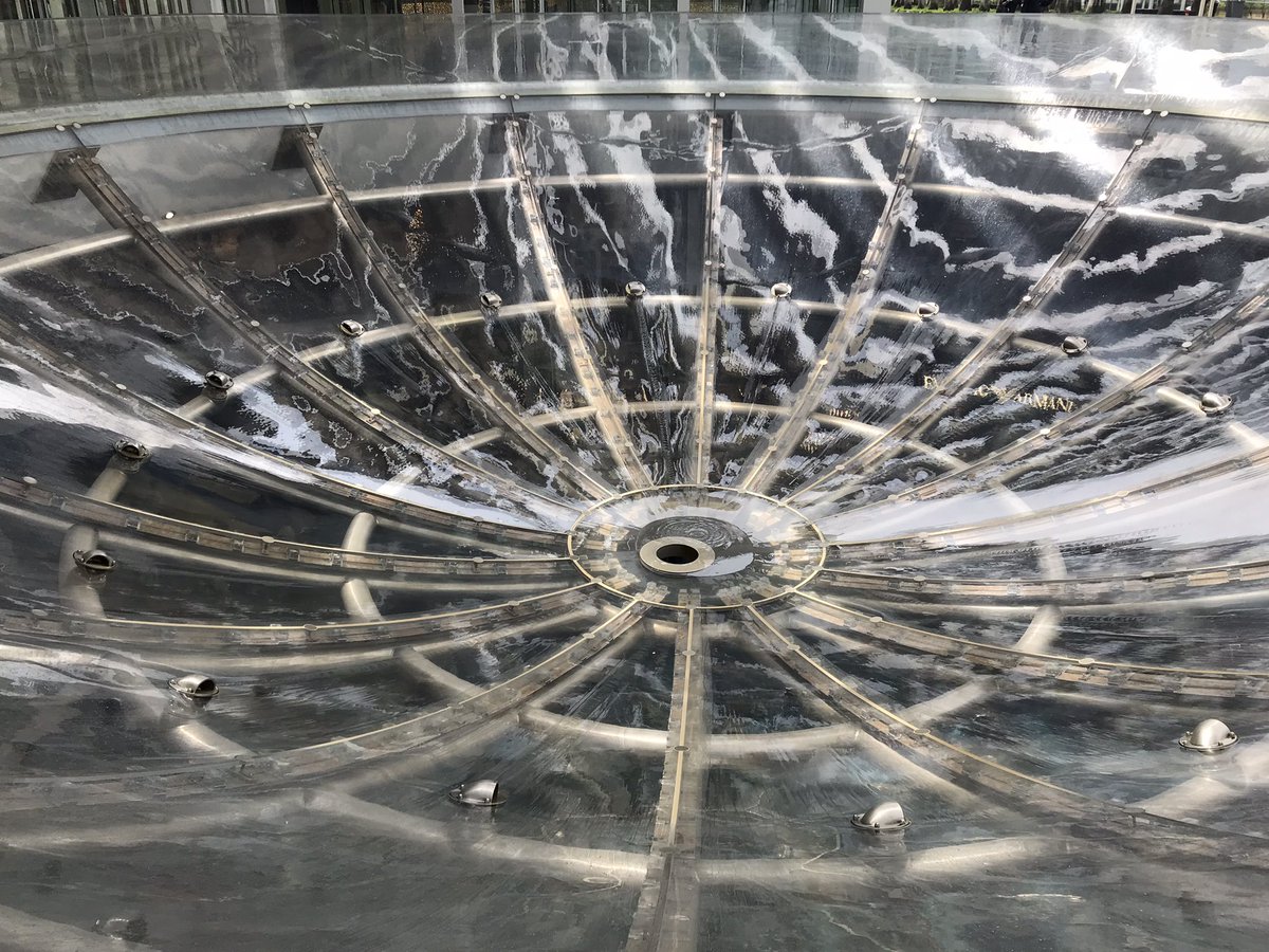 StrongJonSilver's tweet image. Hot topic on Day 2 - could you run around the outside of this rainwater bowl?