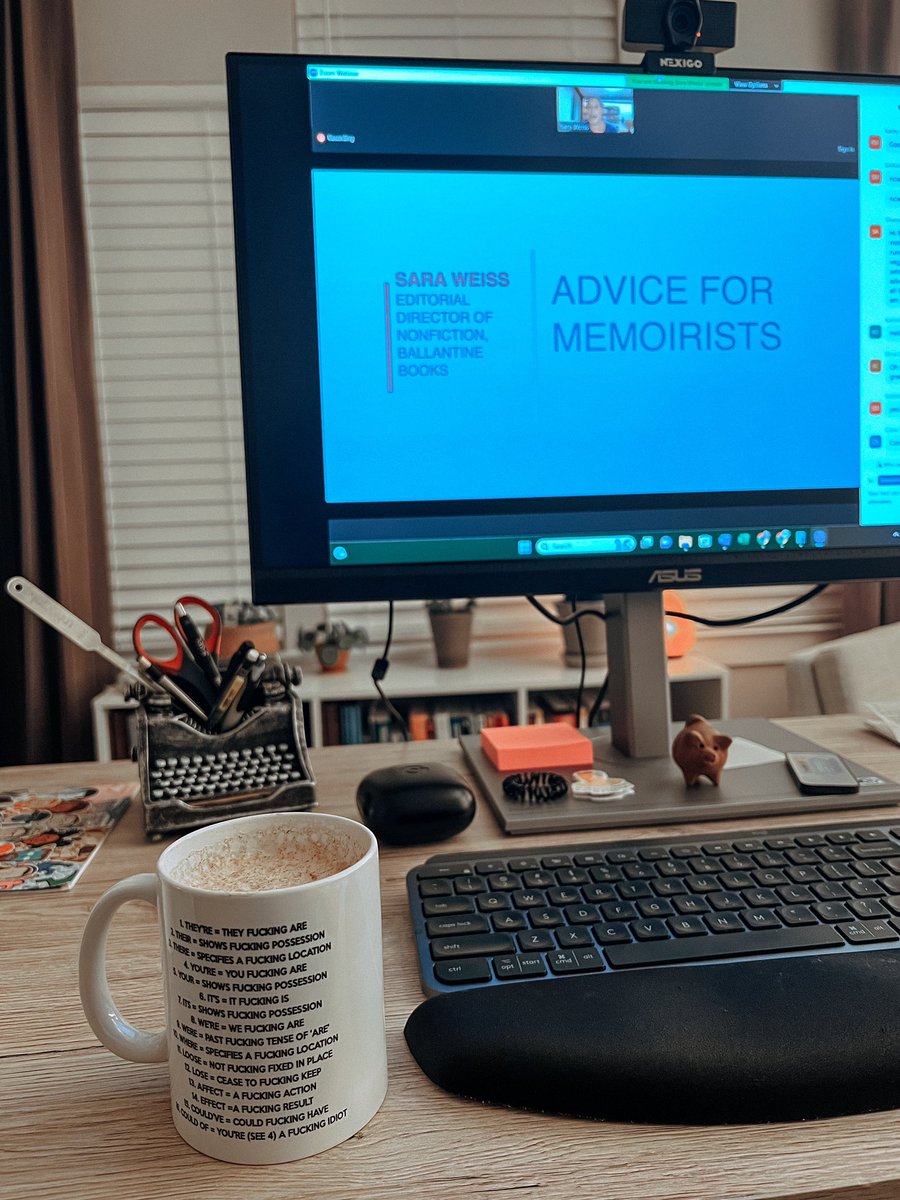 Another fabulous night of #DeepDiveSeries2024 from @TSNOTYAW 😍 Obviously had to drink out of my grammar mug.