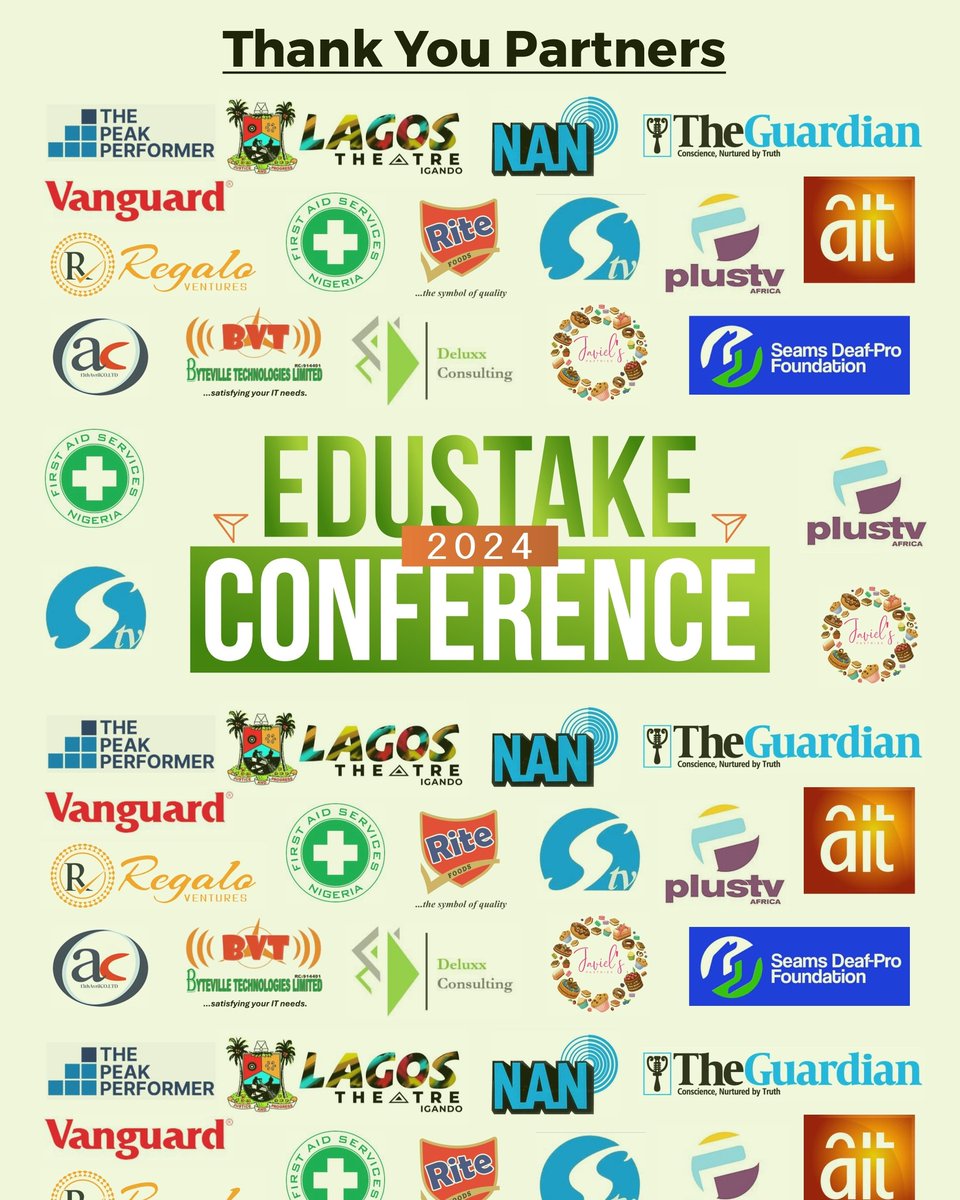 The Edustake Conference 2024.

Click the link below to see details on the conference.

thenationonlineng.net/foundation-to-…

See you there!

#RegaloEducation #Edustakeconference #Edustake2024 #RegaloInspires #RegaloEmpowers #regalohopefoundation #RHF