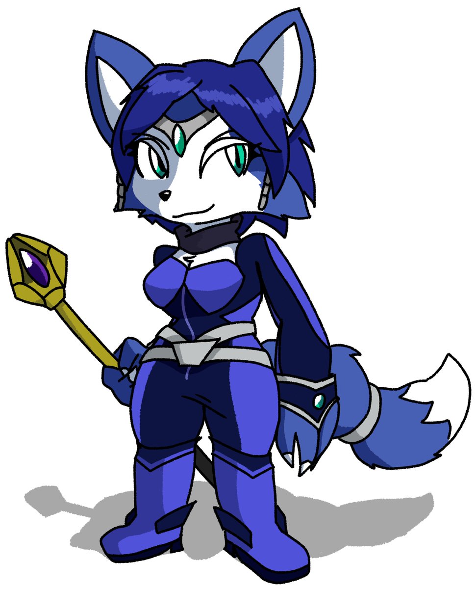 the blue fox from that one game i think

also new brush

#Krystal #StarFox #starfoxadventures #starfoxassault
