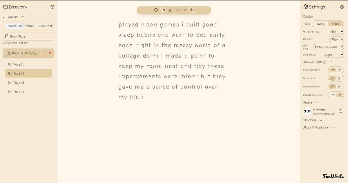 funinwrite's tweet image. FunWrite - Typing Fun for Book Lovers

Have fun typing your own books and unleash your creativity with FunWrite, the ultimate writing platform for book lovers. Start writing your masterpiece today!

funwrite.pro

#funwrite #typingtool #typing #books #writerscommunity