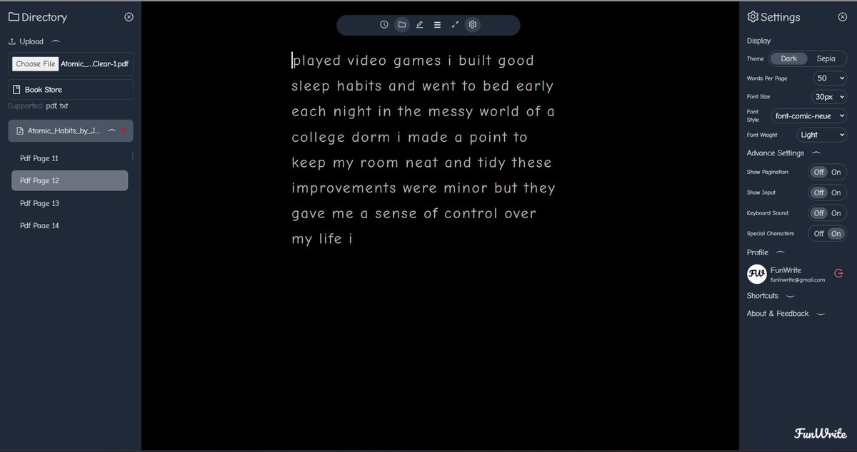 funinwrite's tweet image. FunWrite - Typing Fun for Book Lovers

Have fun typing your own books and unleash your creativity with FunWrite, the ultimate writing platform for book lovers. Start writing your masterpiece today!

funwrite.pro

#funwrite #typingtool #typing #books #writerscommunity