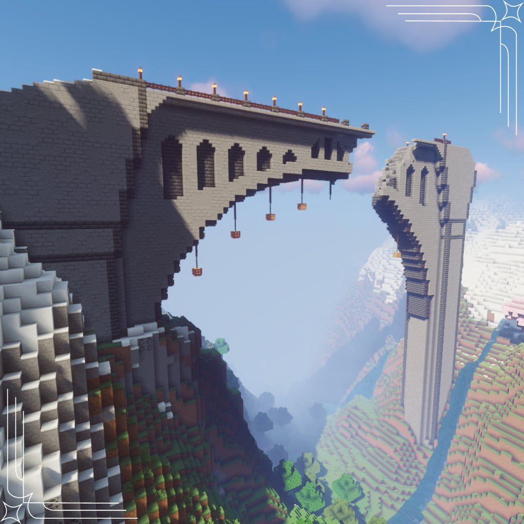 EurusCollective's tweet photo. Zephyr's Pass. Home to the mighty, yet unfinished, bridge between the twin valleys. A devoted traveler once committed to building it, but perished before the job could ever be completed. https://t.co/DlqrPjSuL8