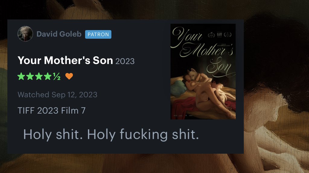 Holy FS. Review of YOUR MOTHER’S SON from Toronto