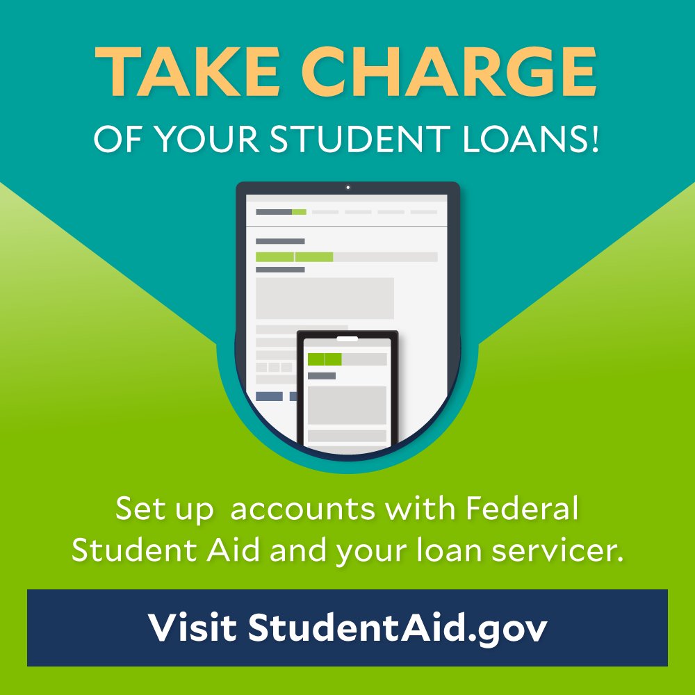 StuConnections's tweet photo. Do student loans make you feel overwhelmed? Take control by creating online accounts at https://t.co/yLw8pLTMYV and your loan servicer’s website. You’ll get access to up-to-date loan info and access to import your data into the FSA Loan Simulator. Register today! https://t.co/MZEzUo3s2r