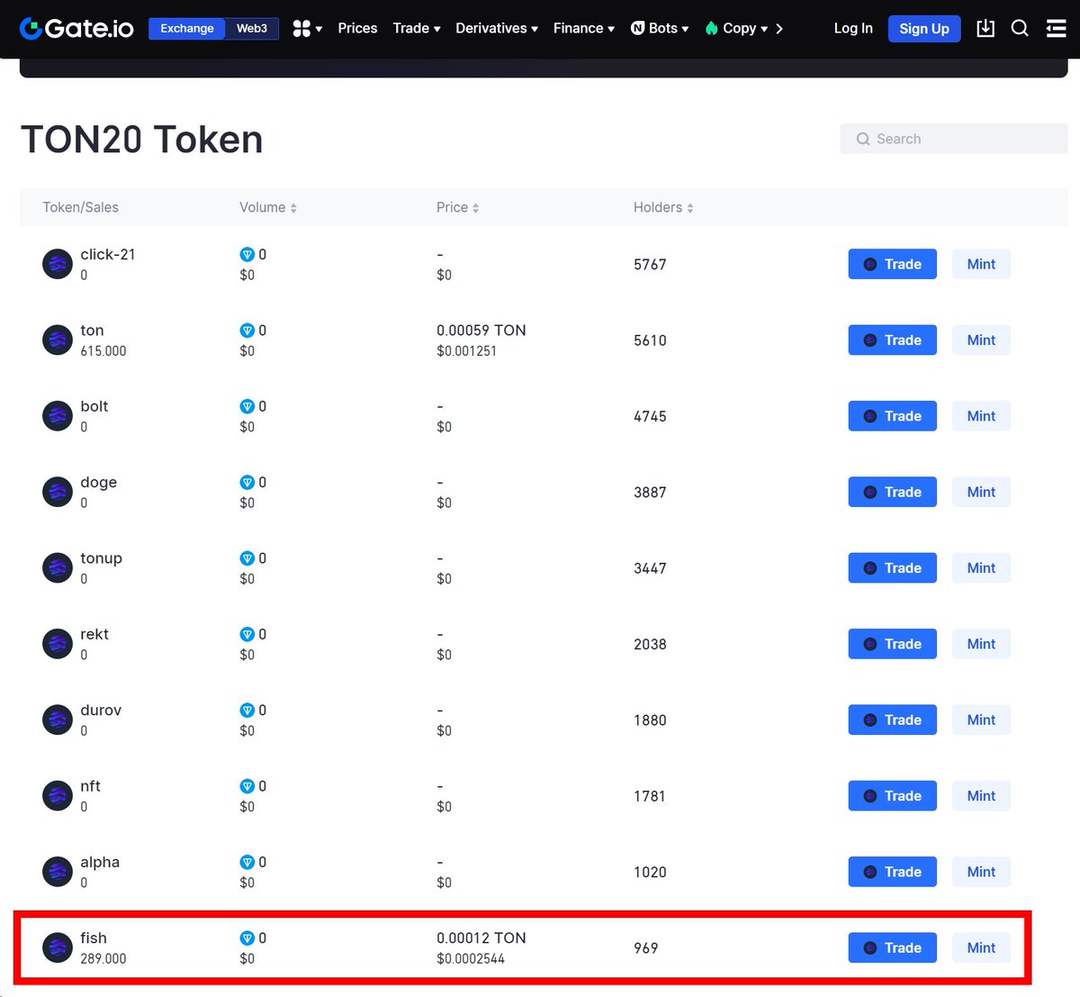 tonfish_tg's tweet photo. In addition to $FISH Jetton, the TON FISH ecosystem is home to $FISH inscription, which was a 100% free inscription.

Today, the $FISH inscription was listed on Gateio's Web3 page alongside the first TON inscription $NANO.🐟✅ https://t.co/7Nyr6Qt3Kv