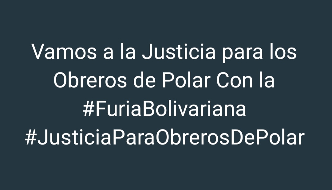 Lo dijo <a href="/NicolasMaduro/">Nicolás Maduro</a> hagamos lo que tengamos que hacer para que haya justicia y paz para el Pueblo Venezolano <a href="/delcyrodriguezv/">Delcy Rodríguez</a> <a href="/TSJ_Venezuela/">TSJ Venezuela</a> <a href="/Asamblea_Ven/">Asamblea Nacional 🇻🇪</a> <a href="/dcabellor/">Diosdado Cabello R</a> <a href="/frankburundanga/">frank quijada</a> <a href="/jorgerpsuv/">Jorge Rodríguez</a> #JusticiaParaObrerosDePolar