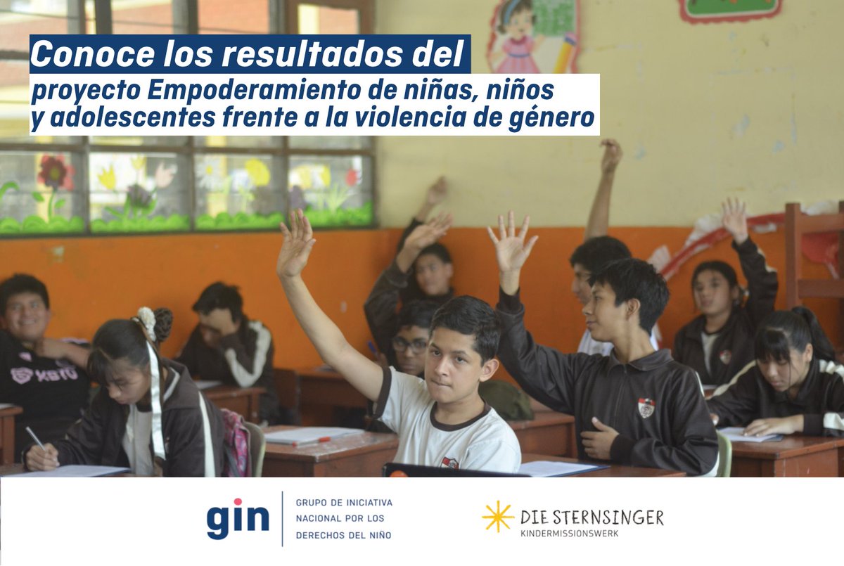 En el período de 3 meses del proyecto se atendieron a más de 2500 niñas, niños y adolescentes de 3 instituciones educativas.

Conoce más de los resultados del proyecto aquí:👉 gin.org.pe/proyectos-gin/

Seguimos adelante con el apoyo de #DieSternsinger 🙌