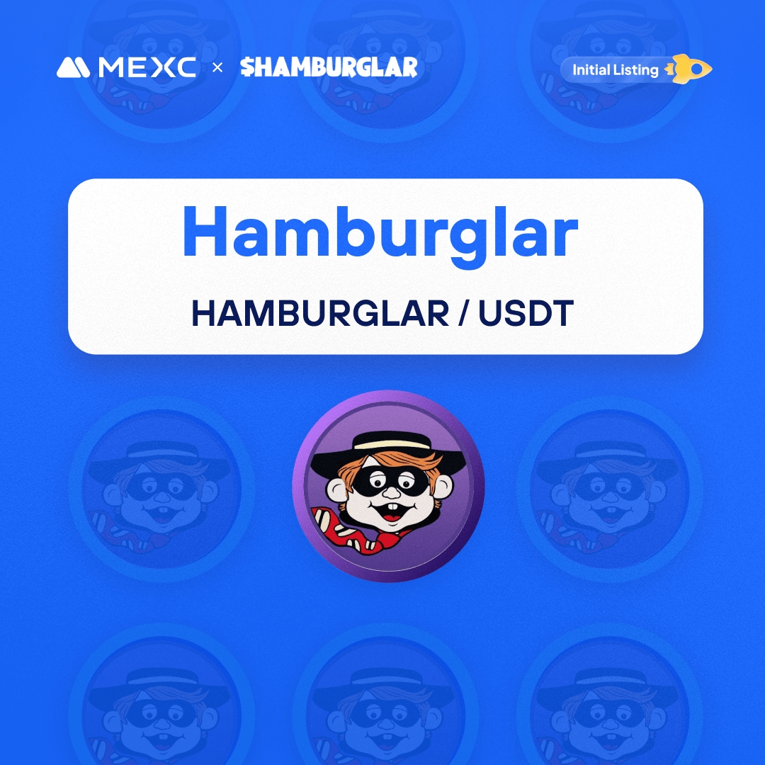 🚨#MEXC New Listing Alert! 📈 $HAMBURGLAR/USDT Trading in Innovation Zone:  2024-01-24 06:00 (UTC). @Hamburglar_ARB is a distinctive cryptocurrency  anchored on the Arbitrum blockchain Details: https://t.co/5dEXhLaWdu