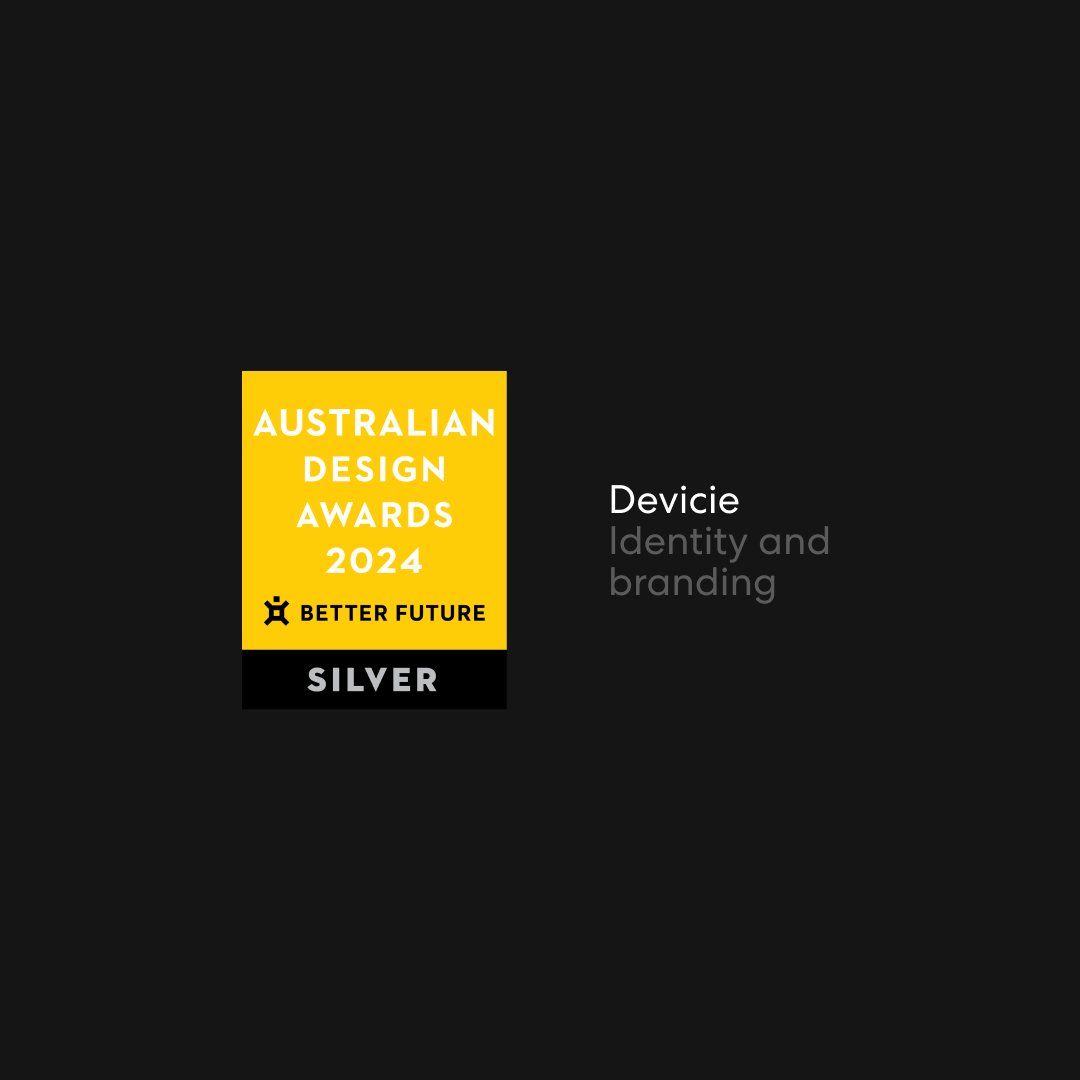 MASS_Melbourne's tweet photo. Our brand work for Devicie has just won a silver at the AustralianDesignAwards You can learn more about it here: https://t.co/CjDoilZl2Y and here: https://t.co/7ME1F9raoQ Congrats to everyone involved. https://t.co/pjk9zDUE1j