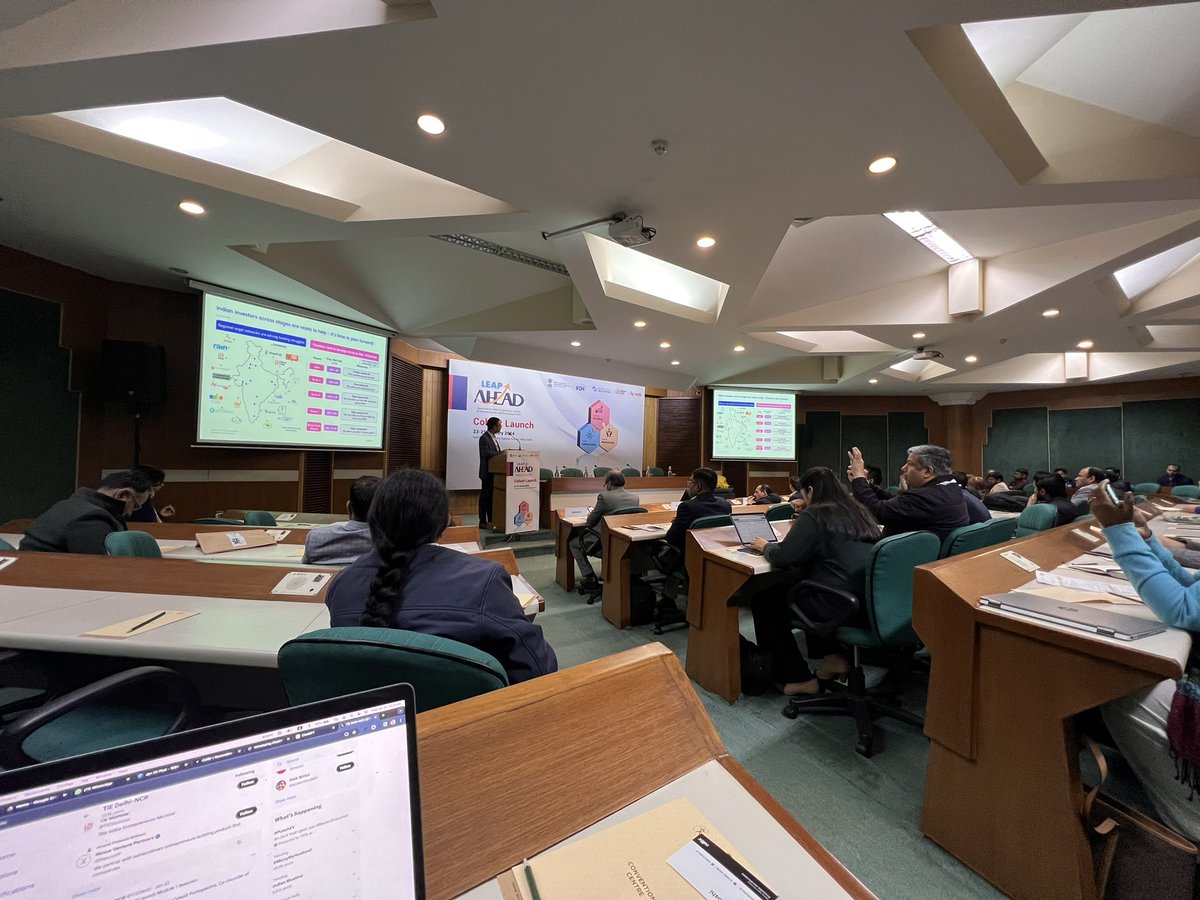 calibr_ai's tweet image. Day 2 at #LeapAhead program by @stpiindia and @TiEDelhi 

80+ ventures from across India, ready to accelerate their growth and leap ahead. 

Calibr is proud to be a part of the program